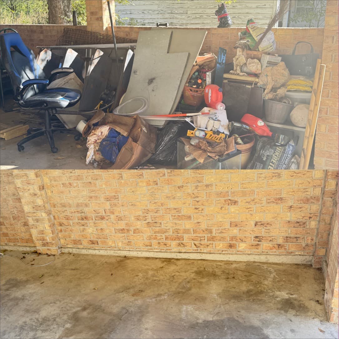 Patio and porch cleanout