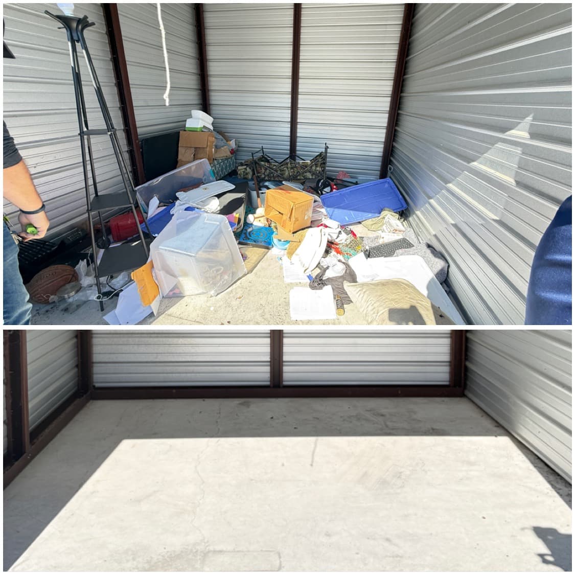 Storage unit cleanout