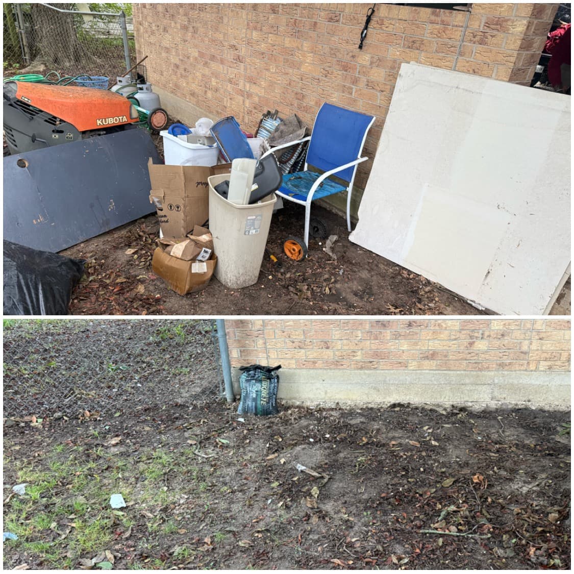 Yard debris removal